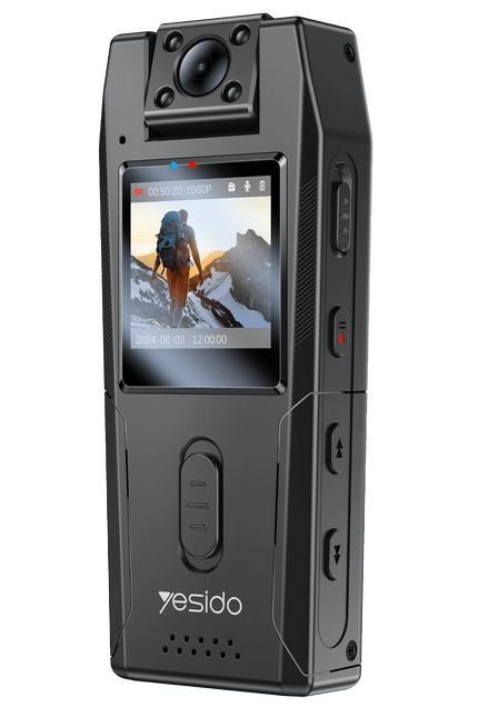 KM25 1.3inch Ekranlı 180 Derece Dönebilen 1080P Vücut Kamerası