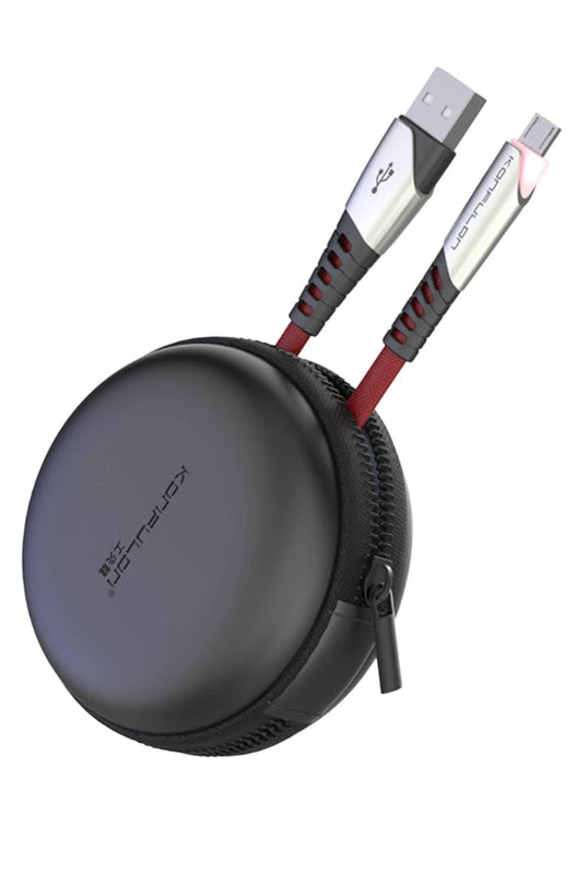 DC16 Micro USB Kablo 1M 2.4A - Kırmızı 2