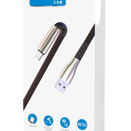 S89 Metal Uçlu Lightning Kablo iphone Uyumlu 1M 2.4A 2