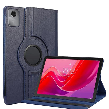 Lenovo Tab M11 TB330FU 360 Tablet Deri Kılıf - Lacivert