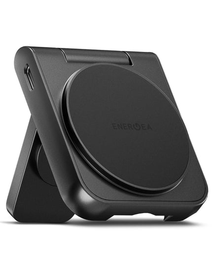 MagDuo 2in1 Katlanabilir 15W Telefon ve 2.5W Saat Masaüstü Hızlı Şarj Standı - Koyu Gri