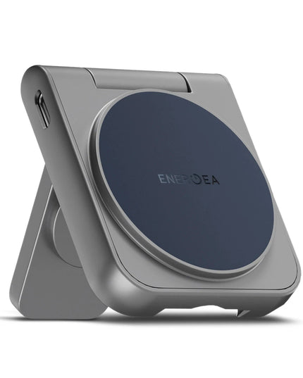 MagDuo 2in1 Katlanabilir 15W Telefon ve 2.5W Saat Masaüstü Hızlı Şarj Standı - Lacivert