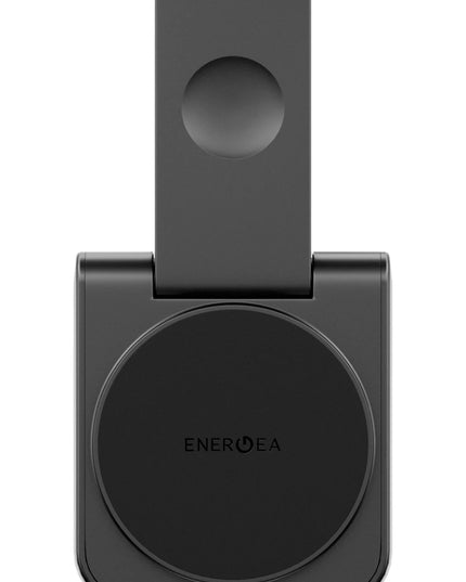 MagDuo 2in1 Katlanabilir 15W Telefon ve 2.5W Saat Masaüstü Hızlı Şarj Standı - Koyu Gri 3