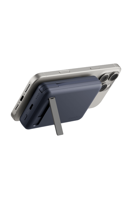 MagPac Pro Plus Qi2 10.000mAh 1 Adet 20W Type-C 1 Adet 20W Type-C Kablo ve 15W Kablosuz Şarj Çıkışlı PD Hızlı Şarj Magsafe Powerbank - Mavi 2