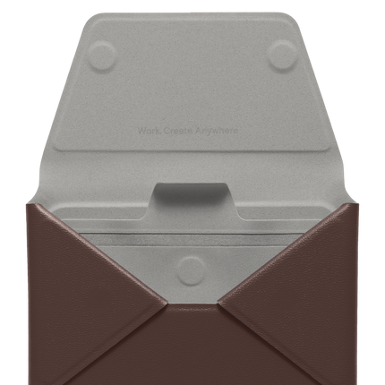 Agile Uyumlu Seyahat Tipi Standlı MagSafe Cüzdan - Çöl Titanyum 7
