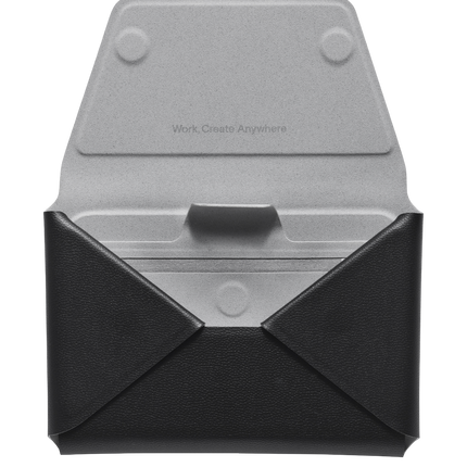 Agile Uyumlu Seyahat Tipi Standlı MagSafe Cüzdan - Siyah 3