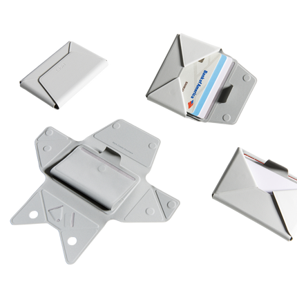 Agile Uyumlu Seyahat Tipi Standlı MagSafe Cüzdan - Beyaz 8