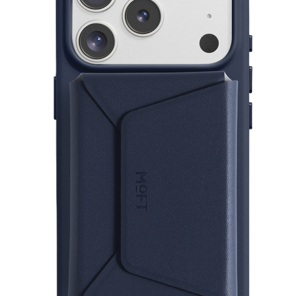Agile Uyumlu Seyahat Tipi Standlı MagSafe Cüzdan - Lacivert 4