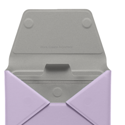 Agile Uyumlu Seyahat Tipi Standlı MagSafe Cüzdan - Lila 7