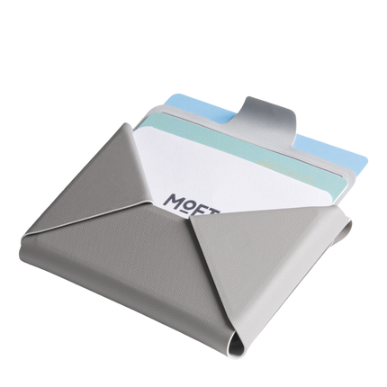 Agile Uyumlu Seyahat Tipi Standlı MagSafe Cüzdan - Koyu Gri 4