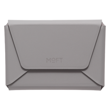 Agile Uyumlu Seyahat Tipi Standlı MagSafe Cüzdan - Koyu Gri 2