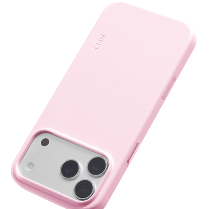 iPhone 18 Pro/17 Pro Snap Movas Deri Magsafe Kapak Kılıf - Açık Pembe 7