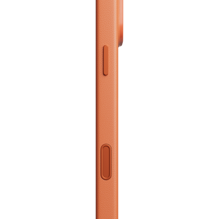 iPhone 18 Pro/17 Pro Snap Movas Deri Magsafe Kapak Kılıf - Turuncu 5
