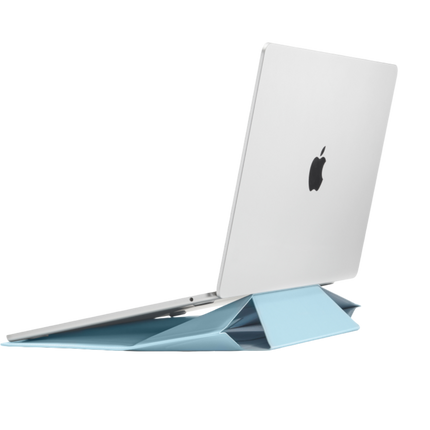 Macbook Air 13.6 Carry Sleeve Standlı Macbook Kılıfı - Açık Mavi 5