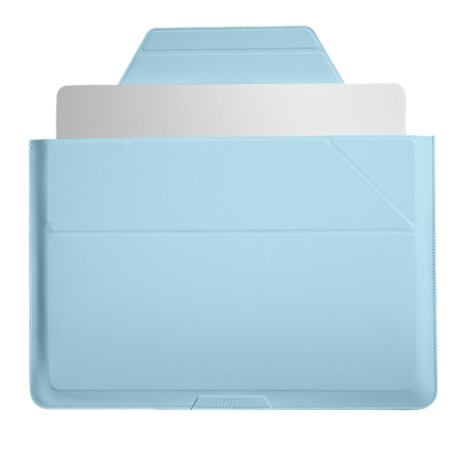 Macbook Air 13.6 Carry Sleeve Standlı Macbook Kılıfı - Açık Mavi 3