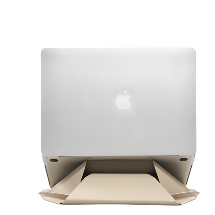 Macbook Air 13.6 Carry Sleeve Standlı Macbook Kılıfı - Krem 7