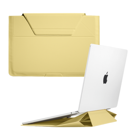 Macbook Air 13.6 Carry Sleeve Standlı Macbook Kılıfı - Sarı