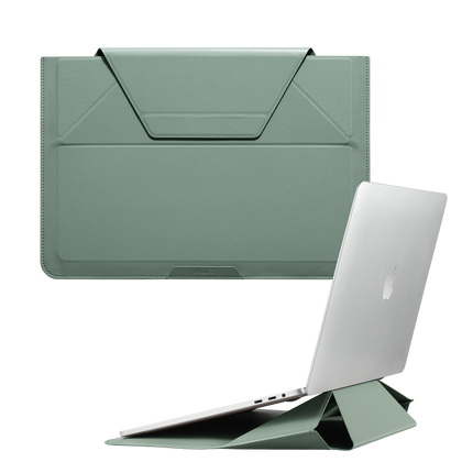 Macbook Air 13.6 Carry Sleeve Standlı Macbook Kılıfı - Yeşil
