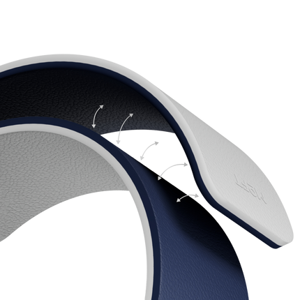 Watch 42mm Snap Duo Silikon Kordon - Lacivert-Beyaz 3