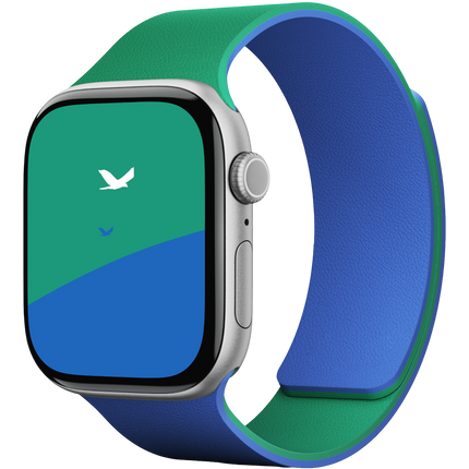 Watch Ultra 49mm Snap Duo Silikon Kordon - Mavi-Yeşil