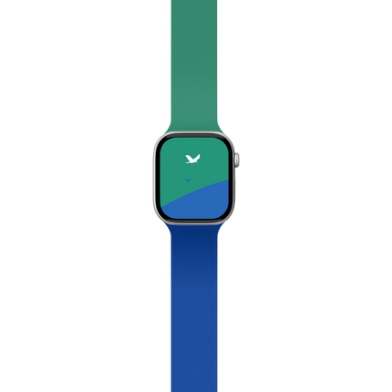 Watch Ultra 49mm Snap Duo Silikon Kordon - Mavi-Yeşil 2
