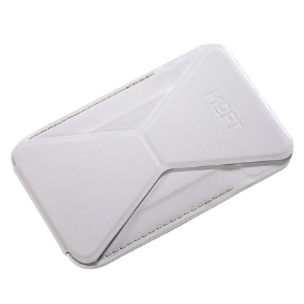 Snap-On Uyumlu Standlı MagSafe Cüzdan - Beyaz 2