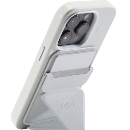 Snap-On Uyumlu Standlı MagSafe Cüzdan - Beyaz 7