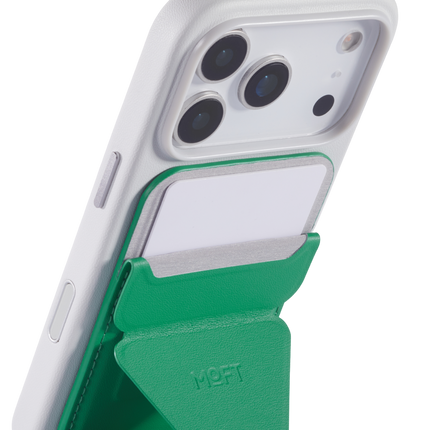 Snap-On Uyumlu Standlı MagSafe Cüzdan - Koyu Yeşil 2 7