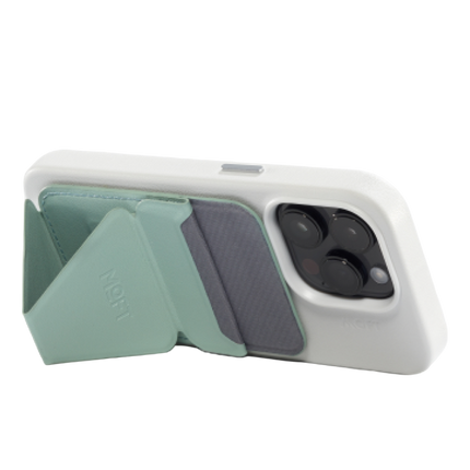 Snap-On Uyumlu Standlı MagSafe Cüzdan - Yeşil 3