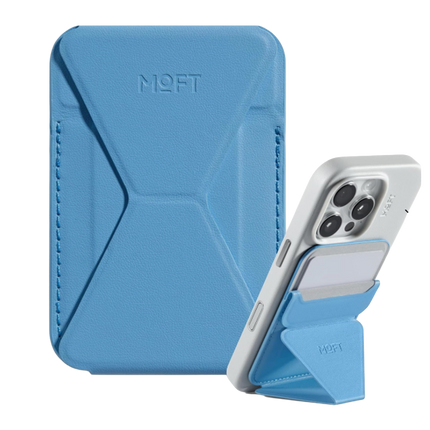 Snap-On Uyumlu Standlı MagSafe Cüzdan - Sierra Blue 2