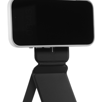 Snap Phone Uyumlu Katlanabilir Tripod Standlı MagSafe Cüzdan - Siyah 9