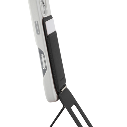 Snap Phone Uyumlu Katlanabilir Tripod Standlı MagSafe Cüzdan - Siyah 11