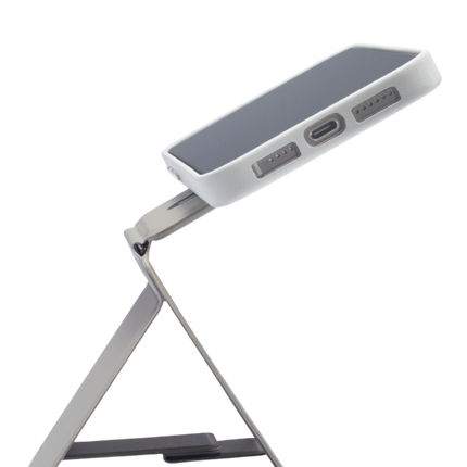 Snap Phone Uyumlu Katlanabilir Tripod Standlı MagSafe Cüzdan - Koyu Gri 8