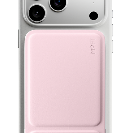 Snap Phone Uyumlu Katlanabilir Tripod Standlı MagSafe Cüzdan - Açık Pembe 7
