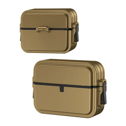 Airpods Pro 2 (2.nesil) 404 Kilitli Kılıf - Gold 2
