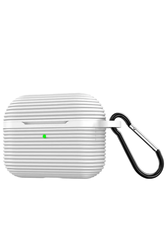Airpods 4 (4.nesil)/Airpods 5 (5.Nesil) Raven Silikon Kılıf - Beyaz