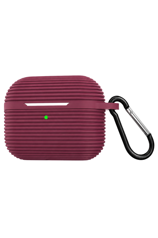 Airpods 4 (4.nesil)/Airpods 5 (5.Nesil) Raven Silikon Kılıf - Bordo