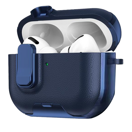Airpods Pro 3 (3.nesil) Rova Deri Kılıf - Lacivert 2