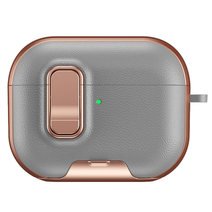 Airpods Pro 3 (3.nesil) Rova Deri Kılıf - Rose Gold
