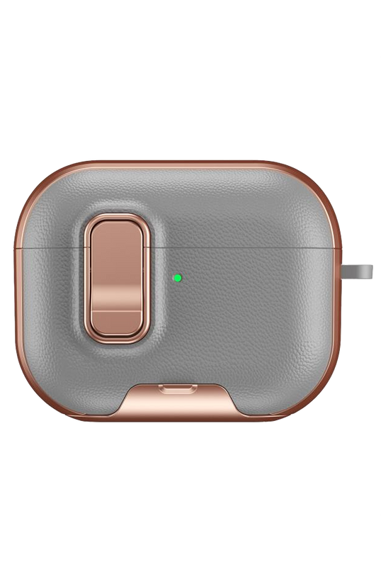 Airpods Pro 3 (3.nesil) Rova Deri Kılıf - Rose Gold