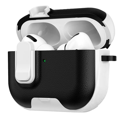 Airpods Pro 3 (3.nesil) Rova Deri Kılıf - Siyah 2 2