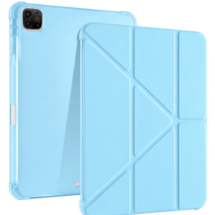 iPad Air 13 (2024) Kalemlikli Mars Tablet Kılıfı - Mavi