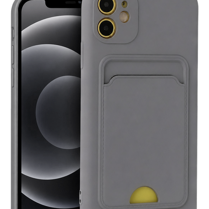 iPhone 11 Kelvin Kartvizitli Silikon Kılıf - Gri