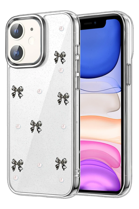 iPhone 12 Fiyonk Desenli Kapak Kılıf - Desen 8