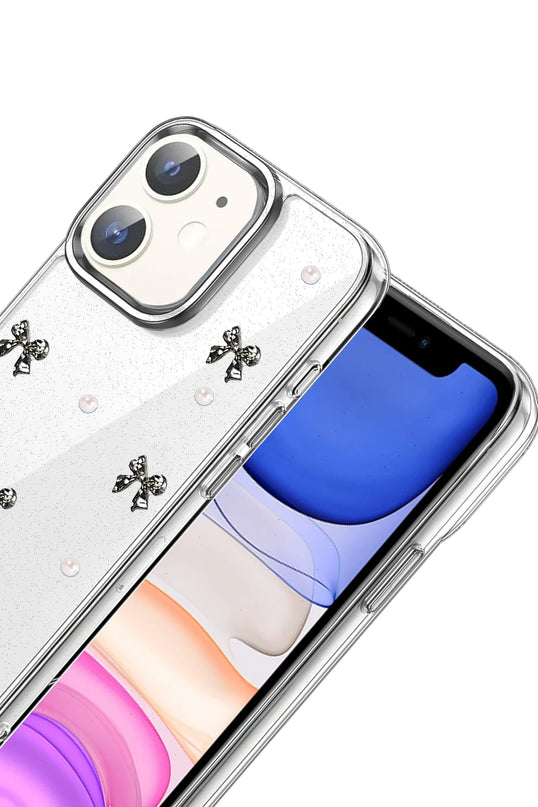 iPhone 12 Fiyonk Desenli Kapak Kılıf - Desen 8 3