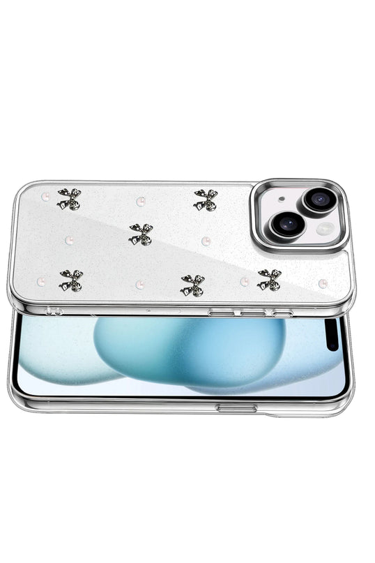iPhone 14 Fiyonk Desenli Kapak Kılıf - Desen 8 3