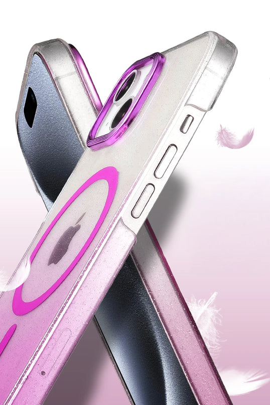 iPhone 14 Glossy Magsafe Kapak Kılıf - Mor 3