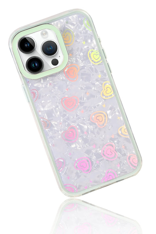 iPhone 14 Lumi Desenli Kapak Kılıf - Yeşil 4