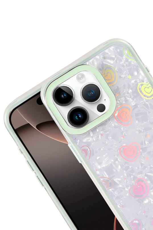 iPhone 14 Lumi Desenli Kapak Kılıf - Yeşil 2