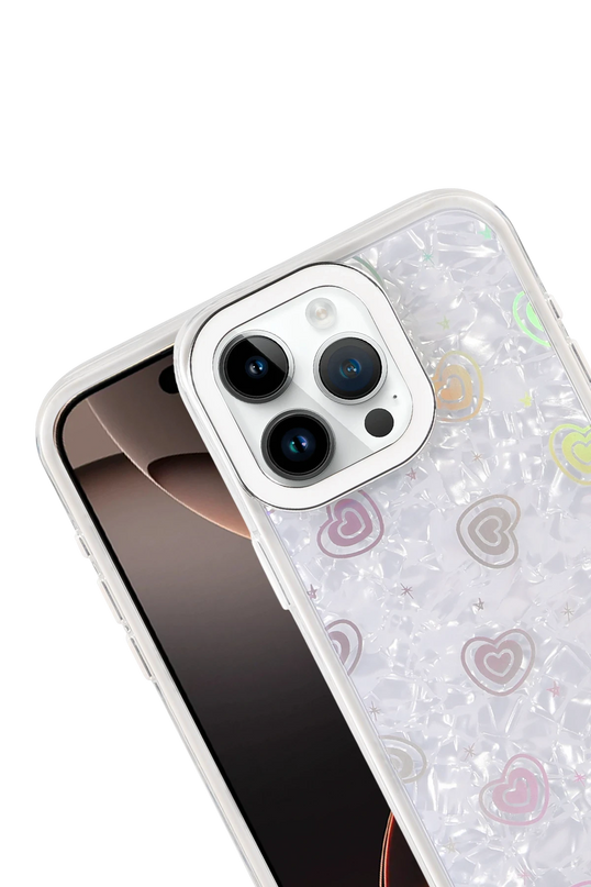 iPhone 14 Lumi Desenli Kapak Kılıf - Beyaz 2